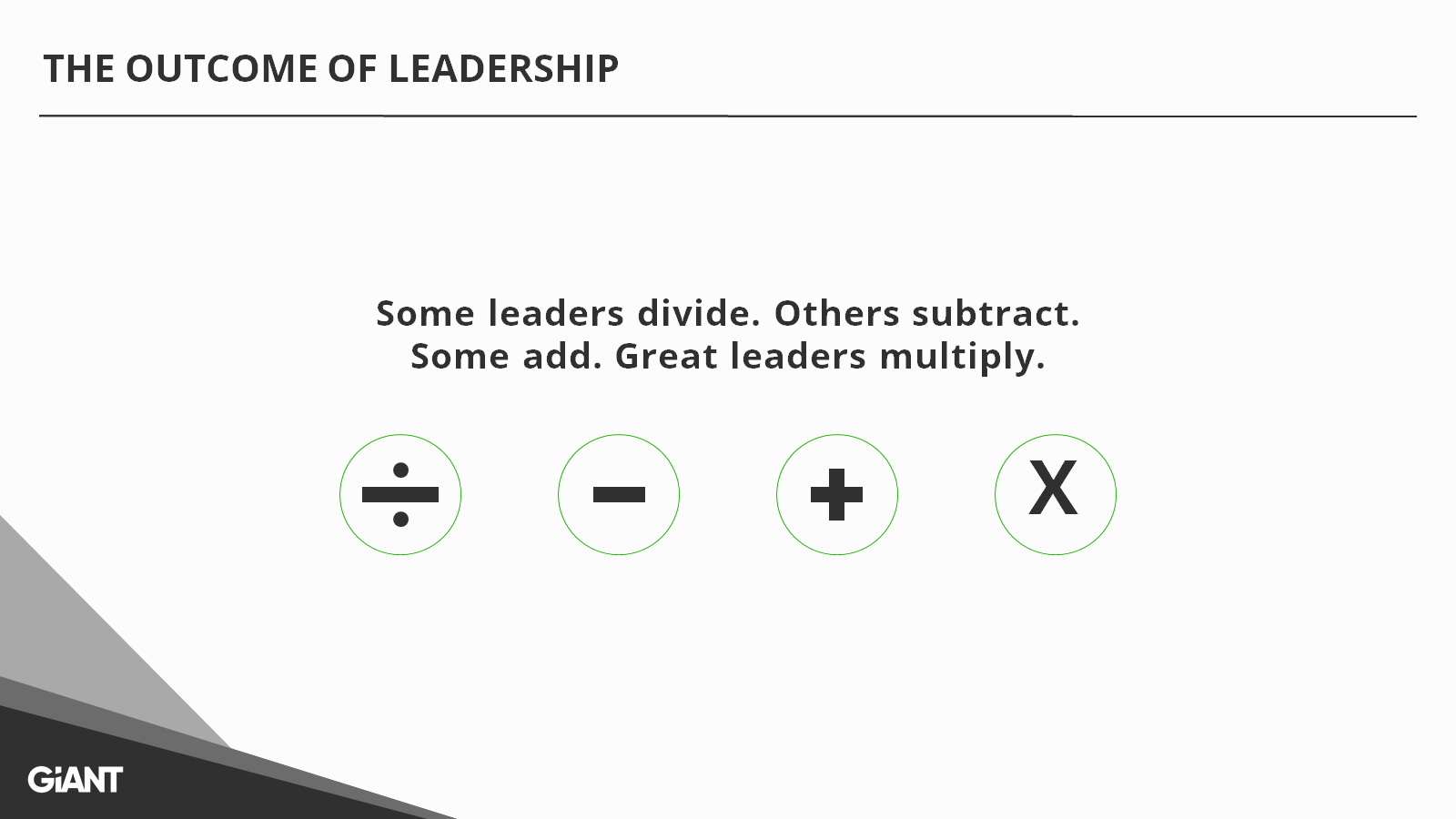 leadership outcomes